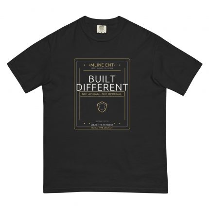 Built Different Tee Printful Actual Shirt Mockup